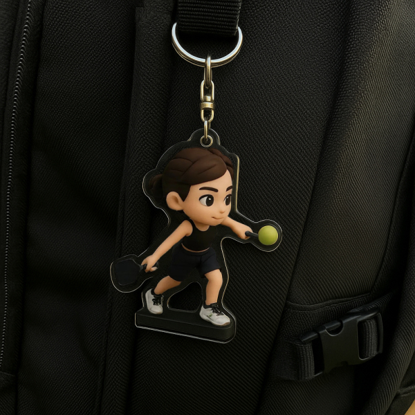 Custom Figure Pet Keychain Personalized Acrylic Cartoon Keychain Photo Bag Charm Unique Keepsake Gift For Pet Owner