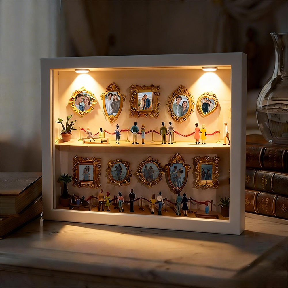 Personalized Museum of Us Frame Custom Photo Couples Gift for Her Mini Museum Gifts Best Valentine's Day Gifts - Photowatch