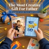 Custom Anime Father's Day Card - Personalized Dad & Me Illustration Battle Card