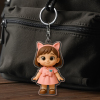 Custom Figure Keychain Personalized Acrylic Cartoon Keychain Photo Bag