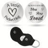 A Little Pocket Hug Coin Keychain Inspirational Keepsake Token Gift With Leather Pouch Gift For Daughter Son