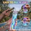 Rainbow Water Spray Blaster🌈 Fun Outdoor Stress Relief & Social Play Water Blaster Turn Every Backyard Into a Rainbow Light Show