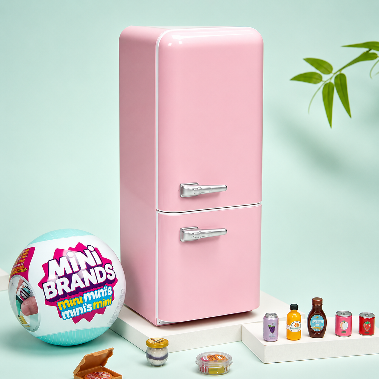 Mini Fridge Blind Box Toy Set, Cute Mini Fridge Blind Box, Tiny Food Collectibles & Surprise Miniatures, DIY Play Fridge for Collectors