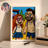 Custom Photo Cartoon Wooden Frame Decorations Romantic Decor Plaque Gifts