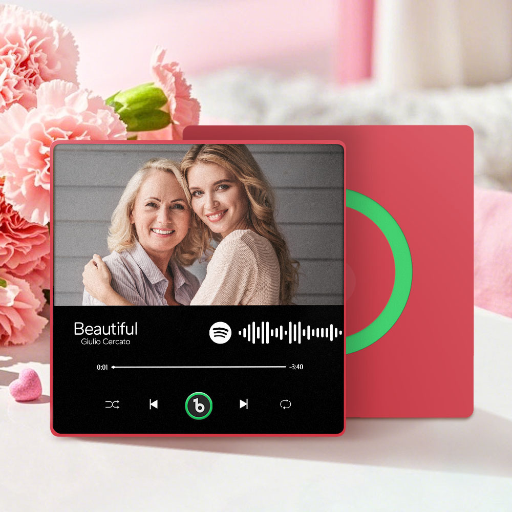 Mother's Day Gifts Custom Music Fridge Magnet Colorful Frame Album Fridge Magnet Can Play Songs