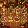 Enchanted Christmas Glow Ornament Miniature Holiday Scene Keepsake Best Christmas Gift for Family