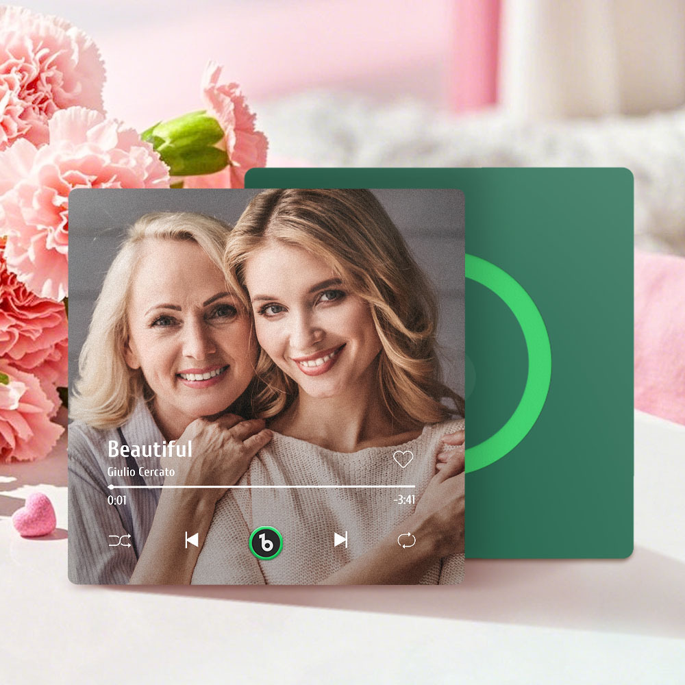 Mother's Day Gifts Custom Music Fridge Magnet Colorful Frame Album Fridge Magnet Can Play Songs