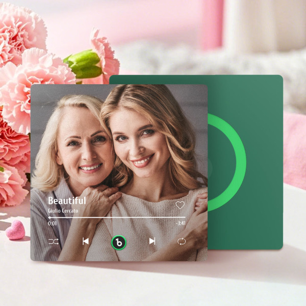 Mother's Day Gifts Custom Music Fridge Magnet Colorful Frame Album Fridge Magnet Can Play Songs