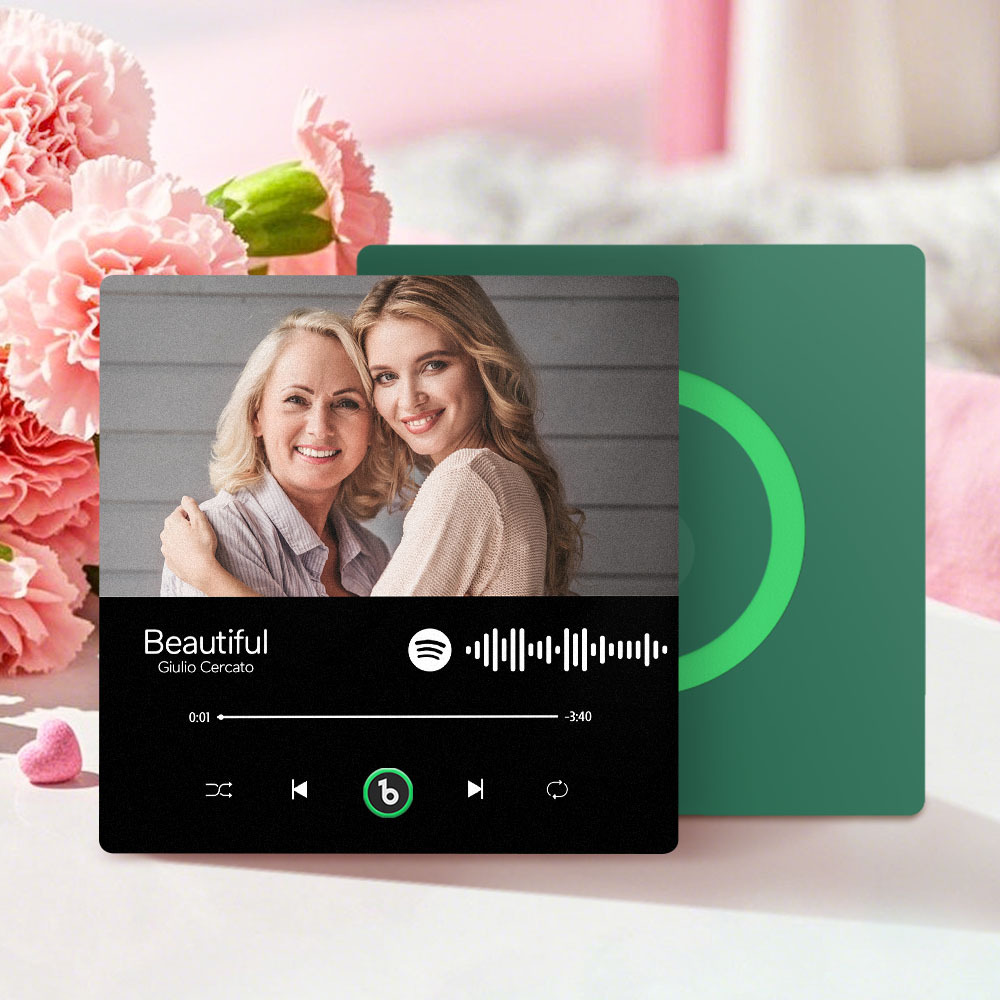 Mother's Day Gifts Custom Music Fridge Magnet Colorful Frame Album Fridge Magnet Can Play Songs