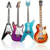 4Pcs Guitar Cute Fridge Magnets Musical Instruments Refrigerator Magnets