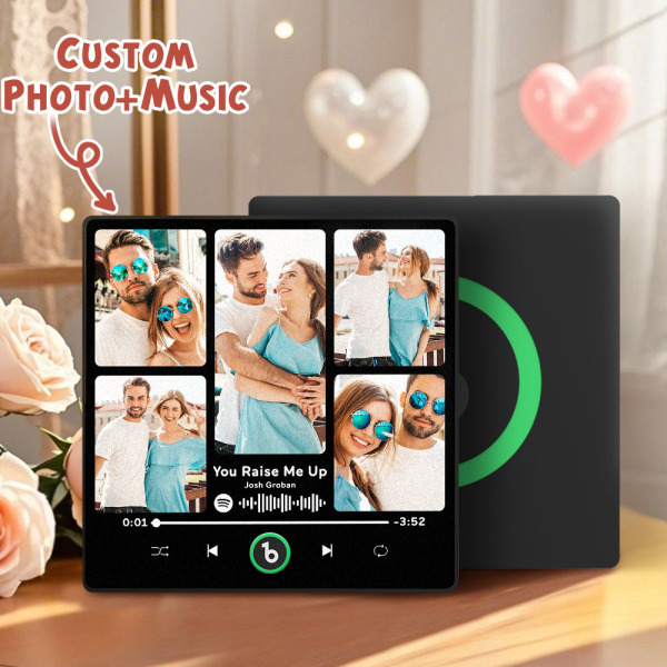 Spotify Fridge Magnet New 4.0 Upgrade Custom Music Fridge Magnet Colorful Frame Album Fridge Magnet Can Play Songs Gift for Couple