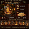 Enchanted Christmas Glow Ornament Miniature Holiday Scene Keepsake Best Christmas Gift for Family