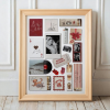 Custom Photo Matchbox Wooden Frame with Your Text Matchbook Poster Print Wall Art Anniversary Gift - Photowatch