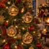 Enchanted Christmas Glow Ornament Miniature Holiday Scene Keepsake Best Christmas Gift for Family