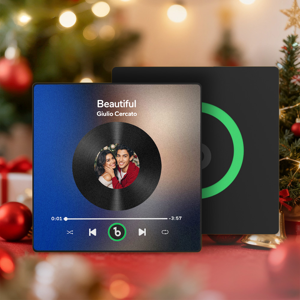 Christmas Gifts Custom Spotify Album Fridge Magnet New 4.0 Upgrade Personalized Music Wall Photo Sticker That Can Play Songs