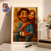 Custom Photo Cartoon Wooden Frame Decorations Romantic Decor Plaque Gifts For Couples - MyPhotoSocks