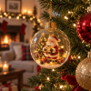 Enchanted Christmas Glow Ornament Miniature Holiday Scene Keepsake Best Christmas Gift for Family