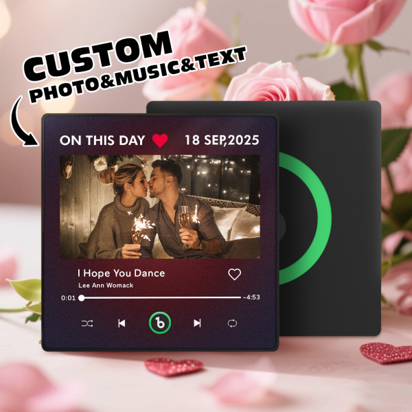 Custom Photo Engraving Music Refrigerator Magnets With Various Styles For You To Choose From Decorate Your Love And Give It To Your Beloved