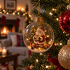 Enchanted Christmas Glow Ornament Miniature Holiday Scene Keepsake Best Christmas Gift for Family