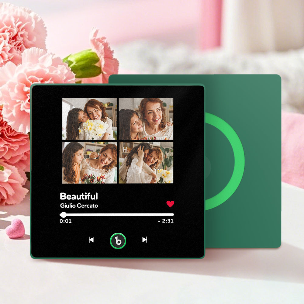 Mother's Day Gifts Custom Music Fridge Magnet Colorful Frame Album Fridge Magnet Can Play Songs