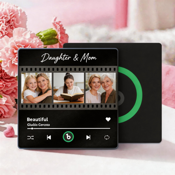 Mother's Day Gifts Custom Music Fridge Magnet Colorful Frame Album Fridge Magnet Can Play Songs