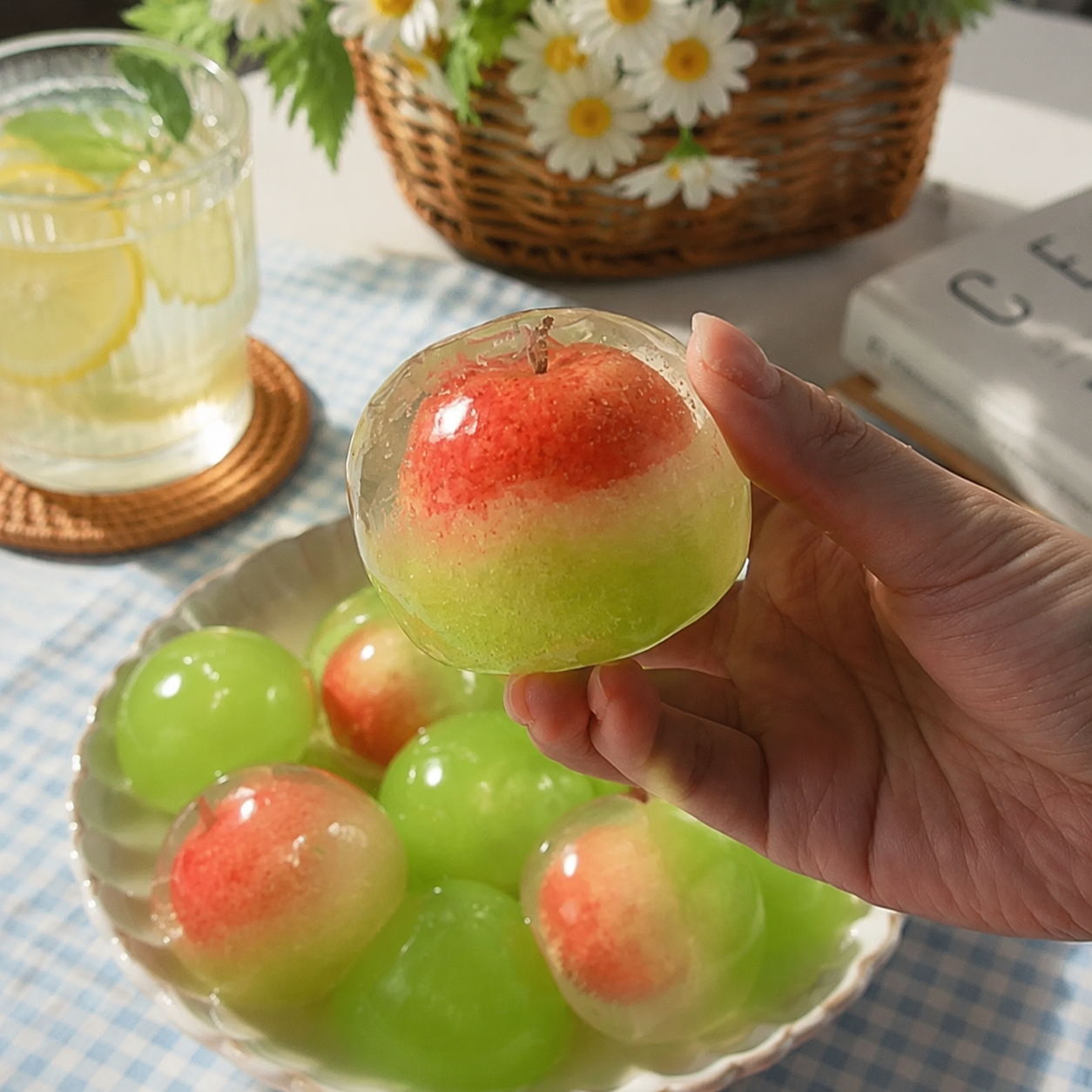 Fruit Stress Ball - Crisp Satisfying Sound Sensory Toy for Anxiety Relief