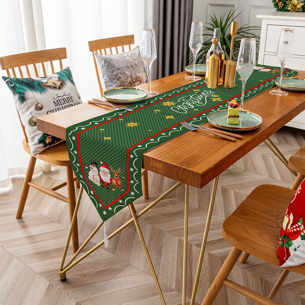 Christmas Table Runner | Festive Holiday Table Decoration | Nordic Style Christmas Design