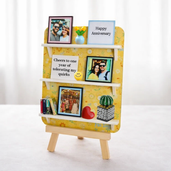 THE MINIATURE RACK Custom Photo & Message Valentine's Day Gift, Personalized Couple Keepsake - Photowatch