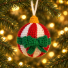 Handmade Crochet Christmas Ornament with Foam Ball Core Cute Squeeze Decoration Holiday Gift