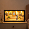 Personalized "Museum of Us" Shadow Box Light, Custom Couple Figure Display, A Love Story Turned into Art