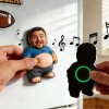 Personalized Squishy Photo&Music Fridge Magnet – Custom Photo Character Squeeze Belly Magnet with Built-in Sound, Funny Gift for Family & Couples - Photowatch
