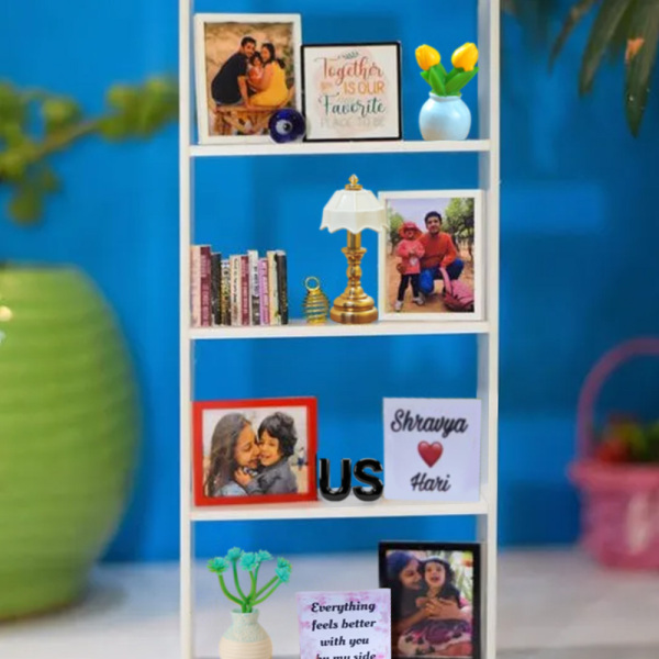 THE MINIATURE RACK Custom Photo & Message Valentine's Day Gift, Personalized Couple Keepsake - Photowatch