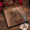 Men's Custom Photo Engraved Wallet Unique Gift for Him