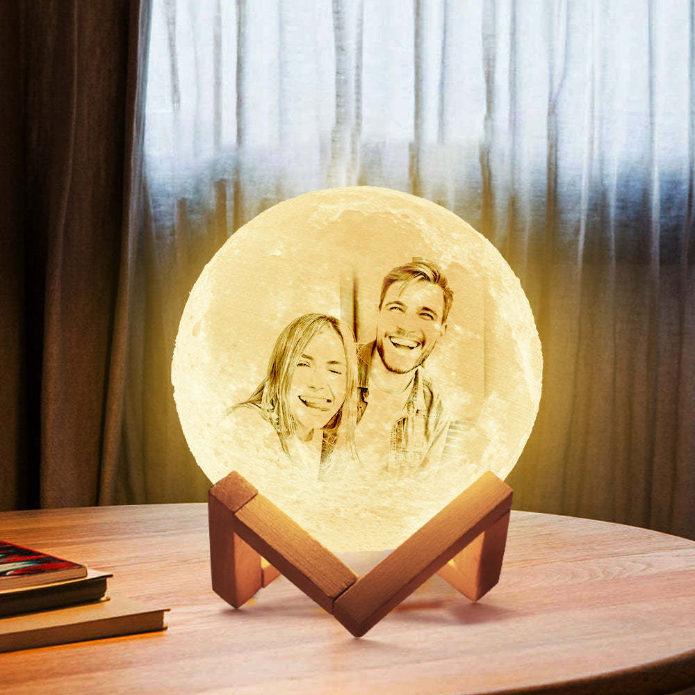 Moon Lamp Photo lamp Personalized lamp For Mom 3D Printed Picture Light Moon Painting Light