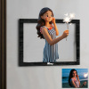 Personalized Cartoon Toy Style Photo Wood Frame - MyPhotoBoxerUk