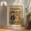 Custom Action Figure Portraits Flat Frame | Personalized Toy Box Art | Custom Photo Frame Decorations