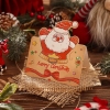 Handwritten Christmas Greeting Card Retro Cartoon Design Decoration Small Festive Gift Card Simple Style