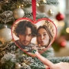 Custom Music Ornament Fridge Magnet Personalized Photo Music Box Ornament Music Fridge Magnet Custom Voice Recording Couple Keepsake Christmas Gifts