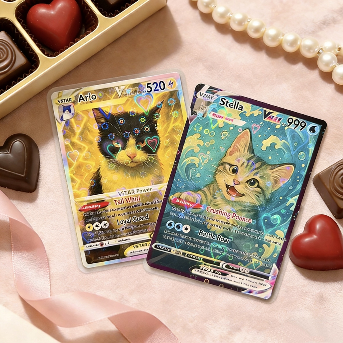 Personalized Pet Anime Art Trading Card, Best Holiday Gift for Pet Lover