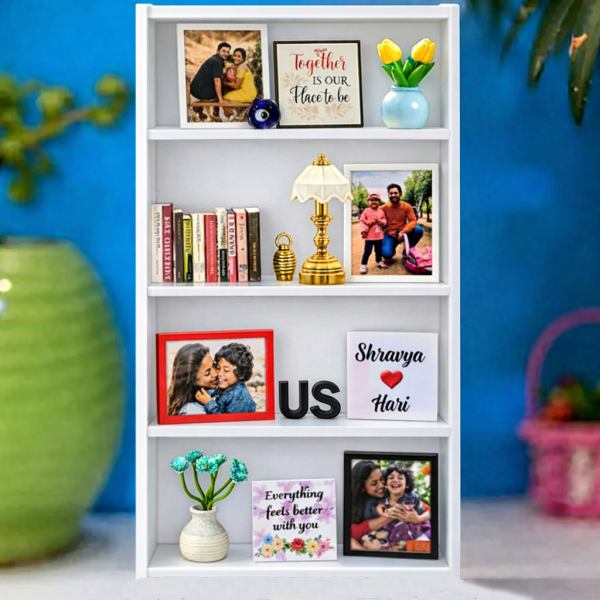 THE MINIATURE RACK Custom Photo & Message Valentine's Day Gift, Personalized Couple Keepsake - Photowatch