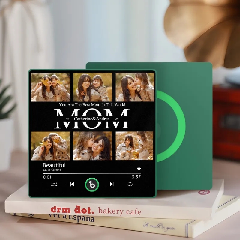 Mother's Day Gifts Custom Music Fridge Magnets Custom Music Fridge Magnet Colorful Frame Album Fridge Magnet Can Play Songs Gift for Mom