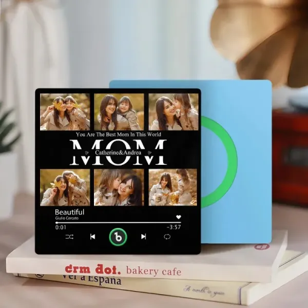 Mother's Day Gifts Custom Music Fridge Magnets Custom Music Fridge Magnet Colorful Frame Album Fridge Magnet Can Play Songs Gift for Mom