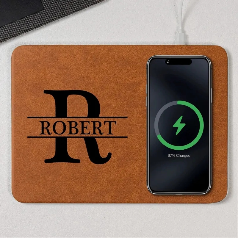 Personalized Charging Pad Dad Sketch Line Art Custom Photo Father's Day Gift For Dad - Photowatch