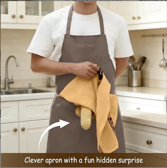 Chef's Prank Apron Creative Prank Aprons for Men Funny Gifts