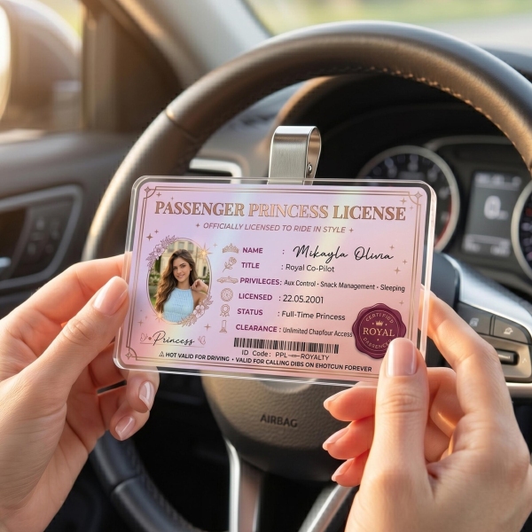 Personalized Passenger Princess Card– Forever Valid VIP Card - Photowatch