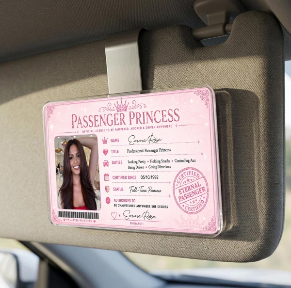 Personalized Passenger Princess Card– Forever Valid VIP Card - Photowatch
