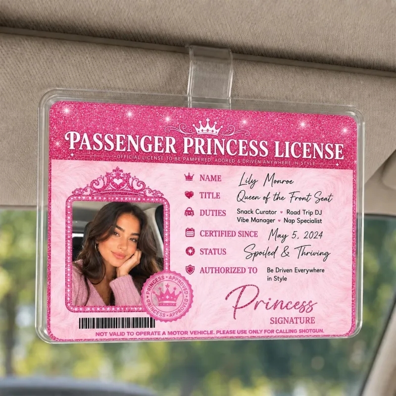Personalized Passenger Princess Card– Forever Valid VIP Card - Photowatch