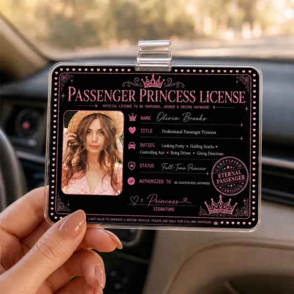 Personalized Passenger Princess Card– Forever Valid VIP Card - Photowatch