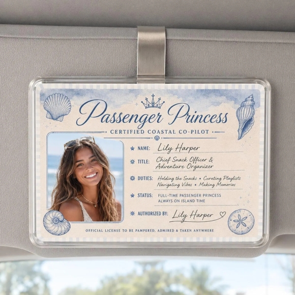 Personalized Passenger Princess Card– Forever Valid VIP Card - Photowatch
