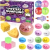 Glitter Dumpling Squishy Toys Steamed Bun Sensory Stress Relief Ball Novelty Desk Soft Squeeze Decompression Gift - Photowatch